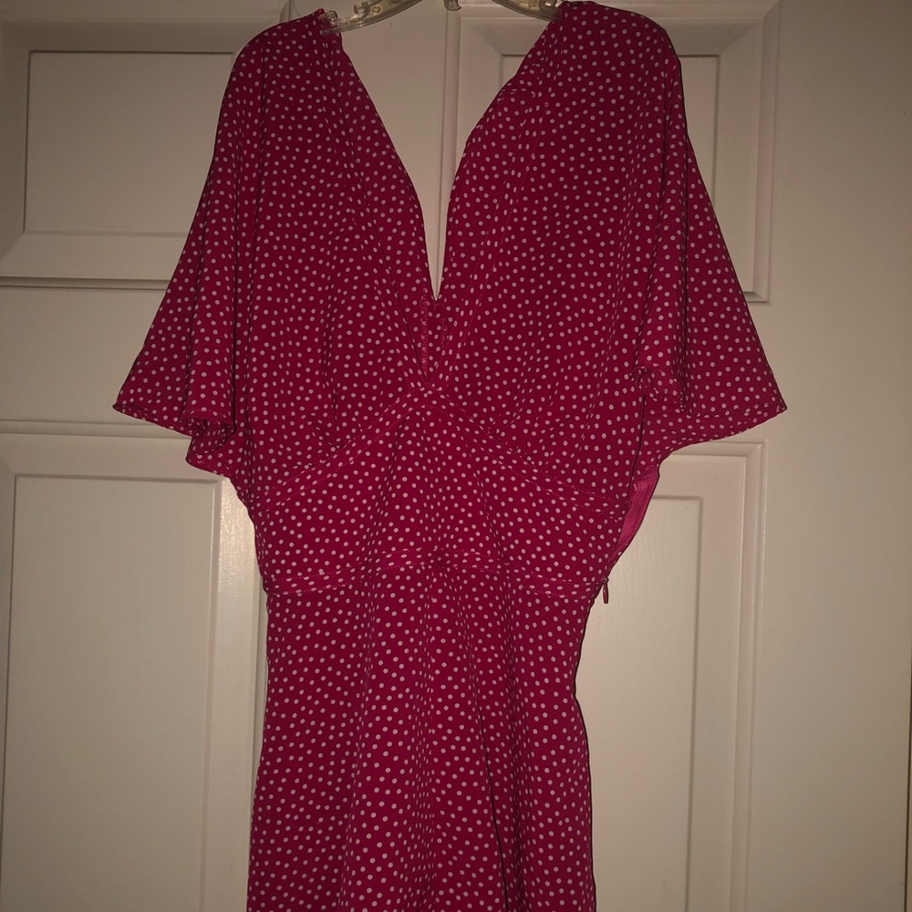 Red polka dot Zara romper